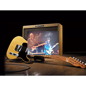 Eric Clapton and Carlos Santana 11x14 Signed Photo with PROOF