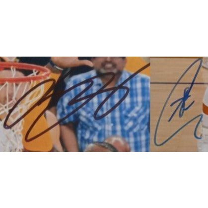LeBron James and Stephen Curry 8 x 10 signed photo with proof