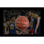 Load image into Gallery viewer, Utah Jazz Rudy Gobert and Donovan Mitchell signed basketball with proof
