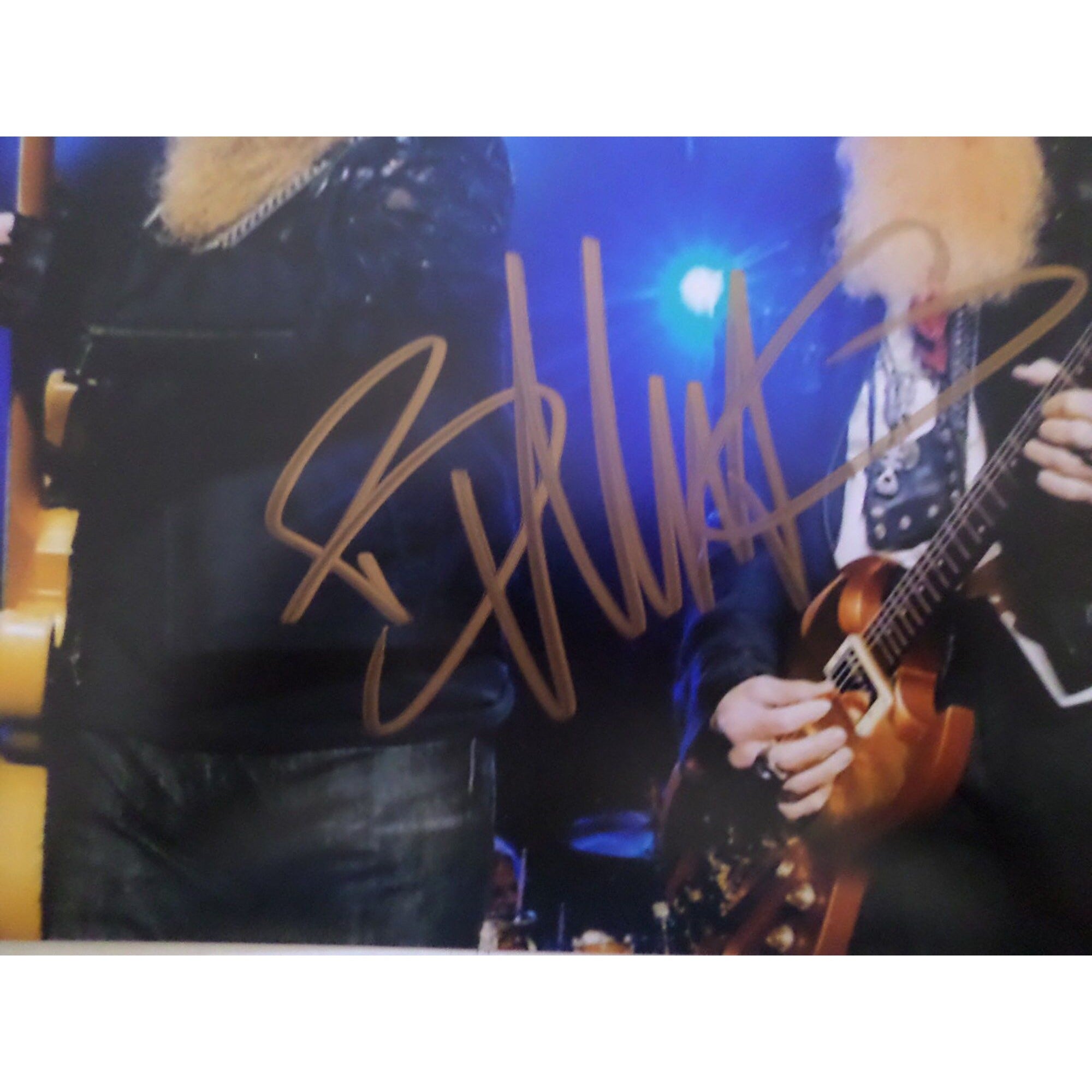 Billy Gibbons and Dusty Hill ZZ Top 8 by 10 signed photo