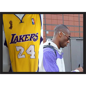 Kobe Bryant Los Angeles Lakers signed jersey 48 XL with proof