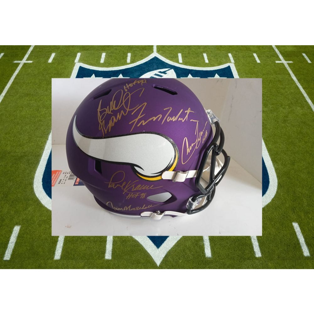 Minnesota Vikings Signed Helmets, Collectible Vikings Helmets