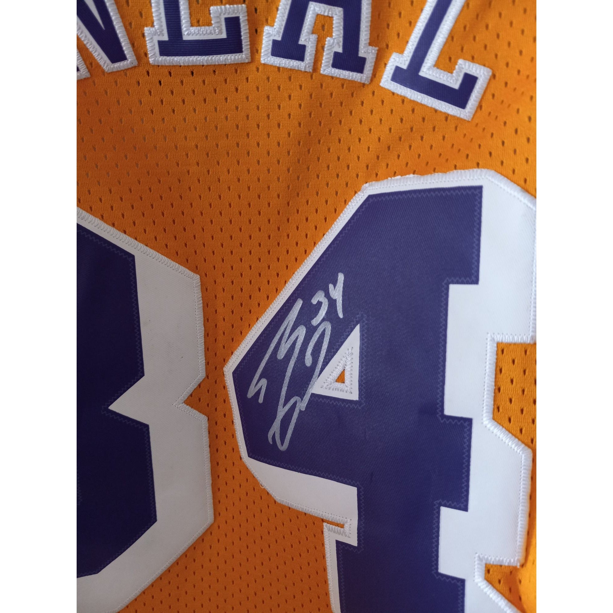 Shaquille O'Neal Los Angeles Lakers signed jersey with proof