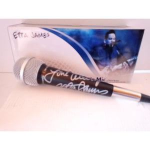 Etta James signed microphone