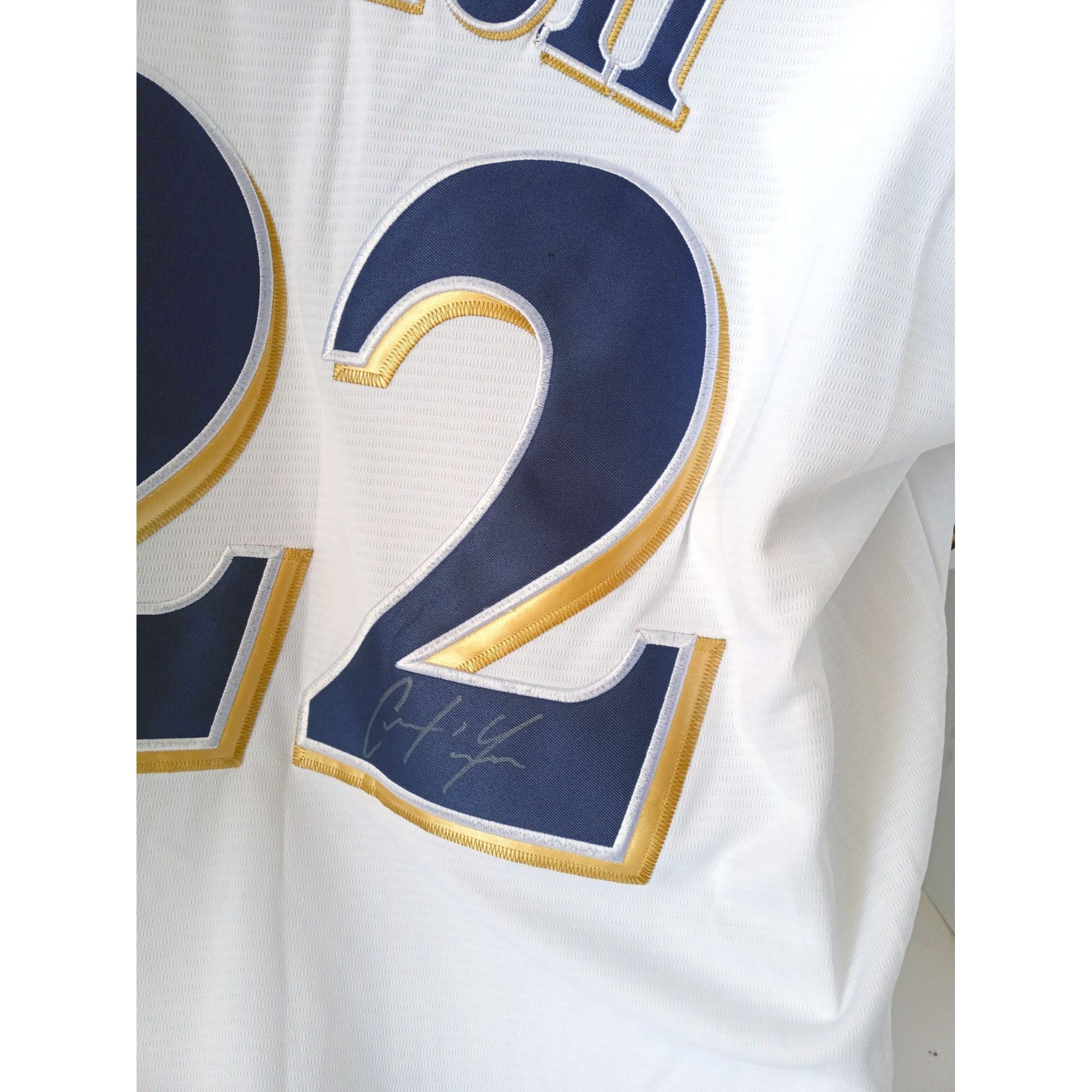 Christian Yelich Milwaukee Brewers size extra large jersey signed with –  Awesome Artifacts