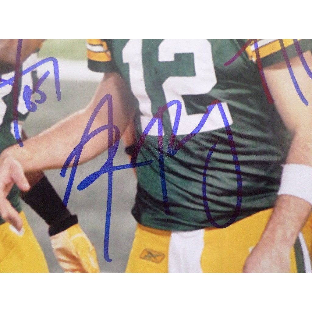 Aaron Rodgers Greg Jennings Jordy Nelson 8 x 10 signed photo