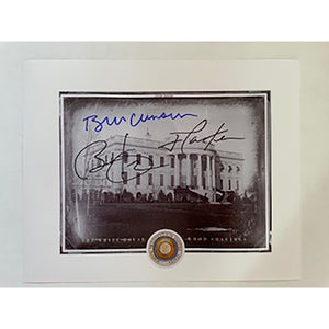 Barack Obama, Bill Clinton and Jimmy Carter 8 x 10 photo signed with proof