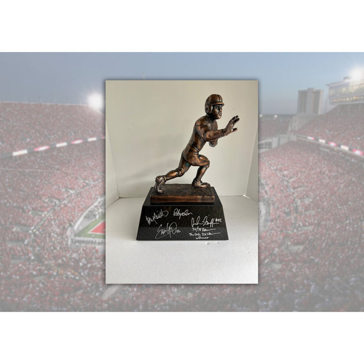 Ohio State Buckeyes Heisman Trophy Archie Griffin, Eddie George, Troy Smith, Hopalong Cassidy signed with proof