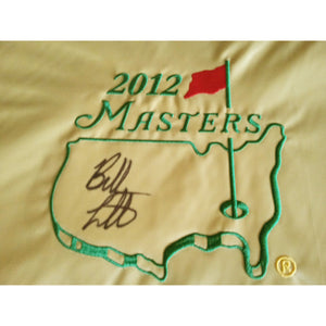 Bubba Watson 2012 Masters pin flag signed with proof