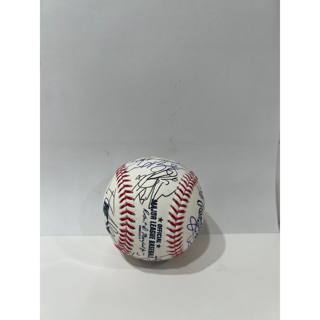 Houston Astros Framber Valdez Justin Verlander, Alex Bregman, Yordan Alvarez, Jose Altuve, 2022 World Champs team signed baeball with proof