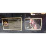 Load image into Gallery viewer, W. Axel Rose Slash Guns N Roses Band signed and framed guitar with proof..
