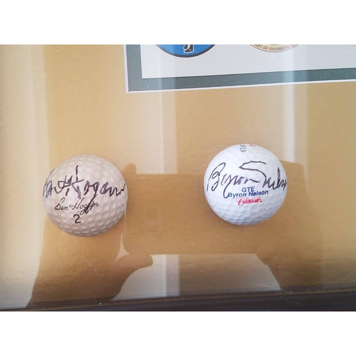 Arnold Palmer Ben Hogan Byron Nelson Sam Snead signed golf balls with proof