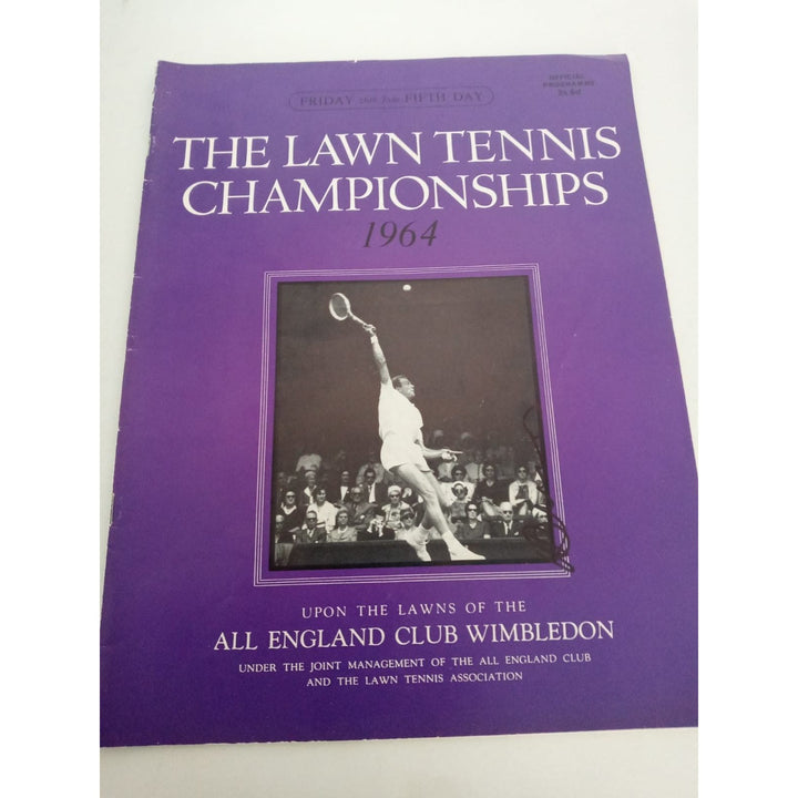 Ralph Emerson 1964 Wimbledon program signed - Awesome Artifacts 