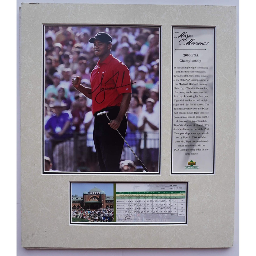 Tiger Woods 2006 PGA Championship signed 8 by 10 photo with proof - Awesome Artifacts 