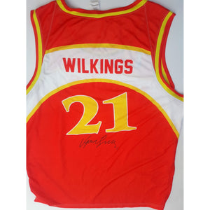 Dominique Wilkins Atlanta Hawks authentic jersey signed with proof