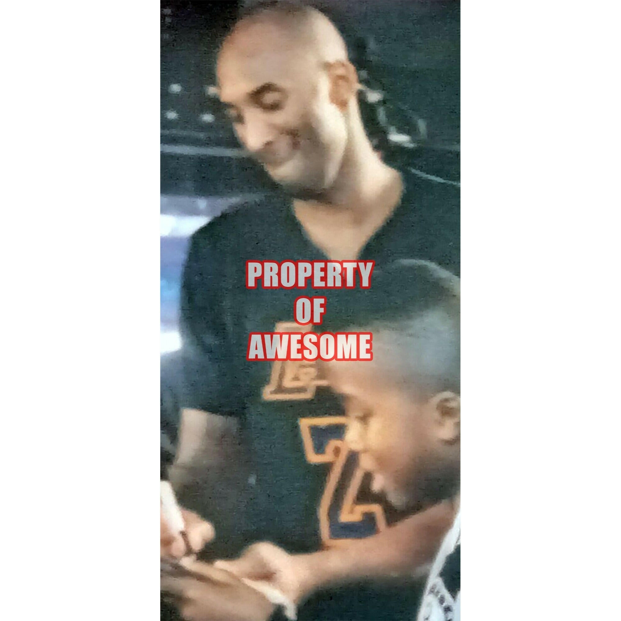Michael Jordan and Kobe Bryant 16 x 20 photo signed with proof