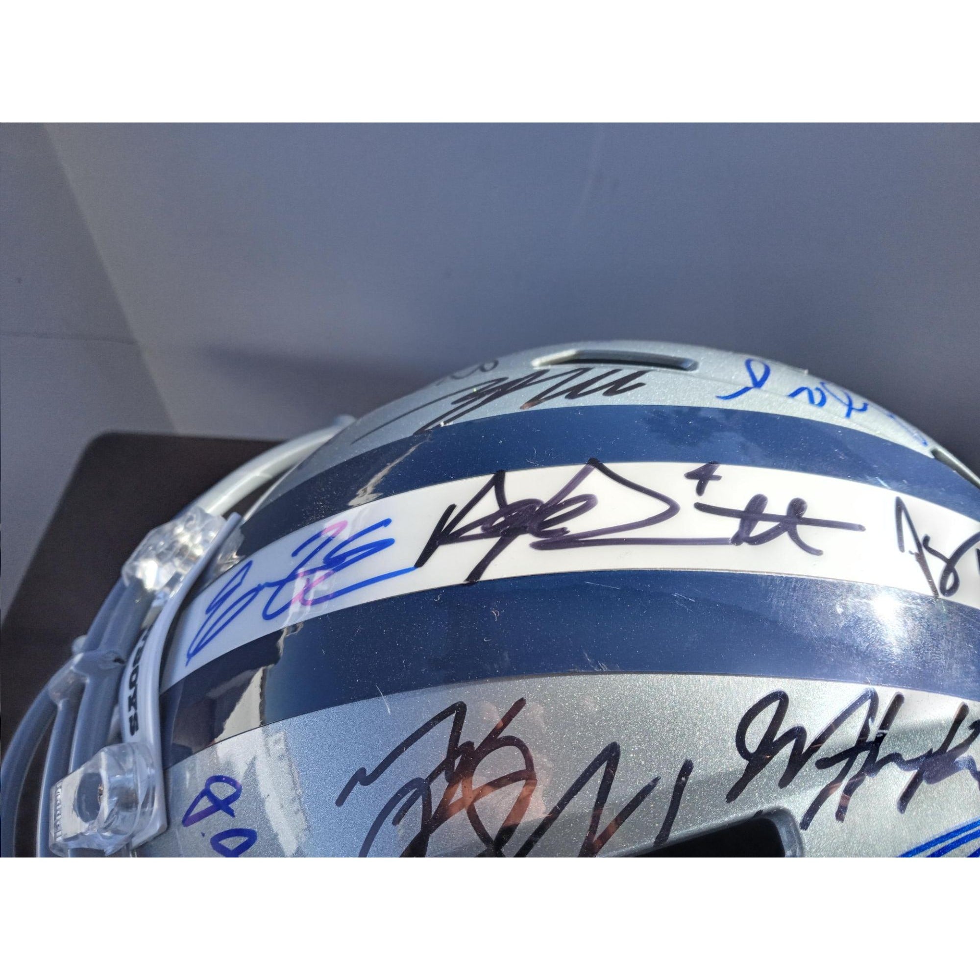 Tony Pollard Dallas Cowboys Autographed OFA Mini Helmets (Fanatics