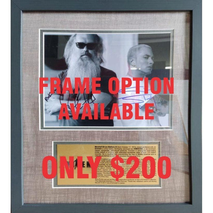 Certificate of Authenticity for ZZ Top Billy Gibbons and Dusty Hill 8 x 10 photo signed with proof