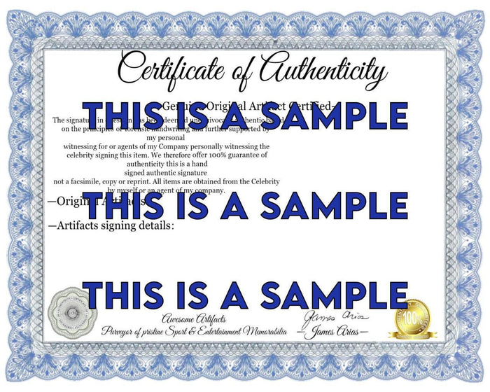 Certificate of Authenticity for University of Stanford John Elway Jim Plunkett Andrew Luck John Brodie 11 by 14 photo signed