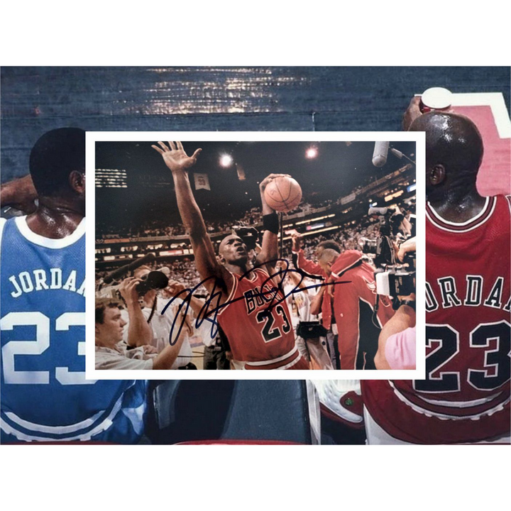 Michael Jordan Chicago Bulls 8x10 photo signed with proof