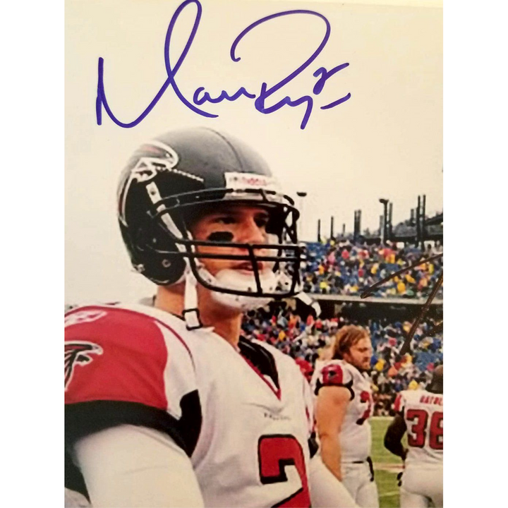 Matt Ryan and Tom Brady 8x10 photo signed