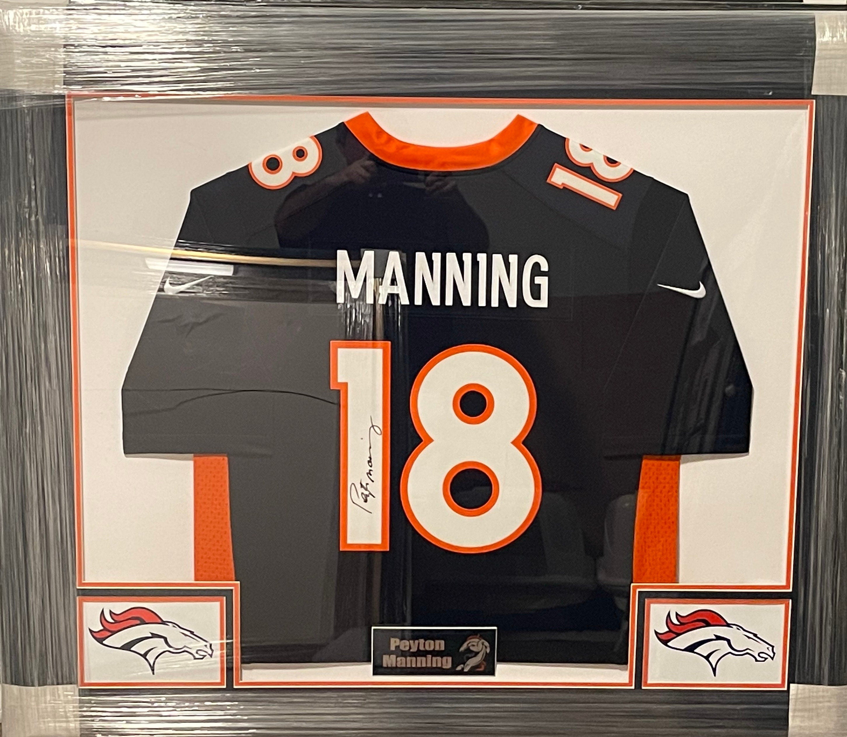 Peyton Manning SIGNED Pro Authentic Jersey Custom Framed – Awesome Artifacts