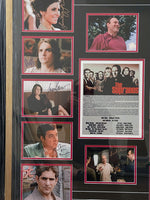 Load image into Gallery viewer, Sopranos James Gandolfini, David Chase, Michael Imperioli, Edie Falco cast signed and framed with proof
