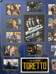 Fast and Furious Vin Diesel, Paul Walker signed and framed with proof