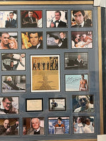 Load image into Gallery viewer, Sean Connery, Roger Moore, Daniel Craig, James Bond 007 cast signed  and framed with proof
