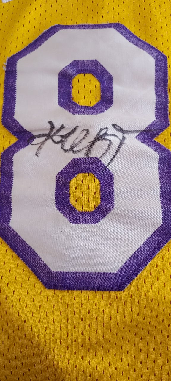 Kobe Bryant vintage #8 Los Angeles Lakers 2XL jersey signed with proof