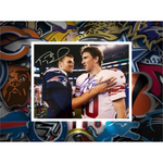 Load image into Gallery viewer, Eli Manning and Tom Brady 8x10 photo signed with proof
