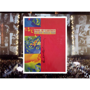 Paul McCartney the new world tour program signed with proof