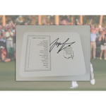 Load image into Gallery viewer, Sergio Garcia Masters golf scorecard signed with proof
