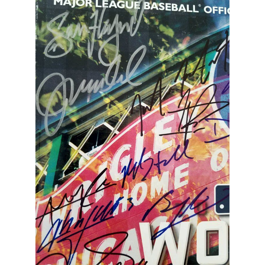 Chicago Cubs 2016 World Series program signed with proof team signed