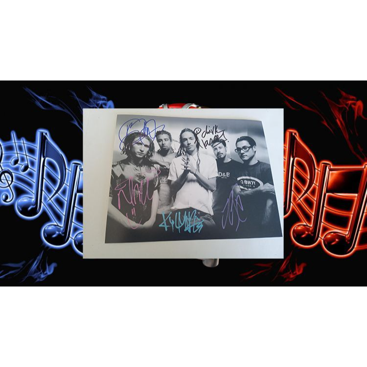 Brandon Boyd Mike Einziger Jose Pasillas Chris Kilmore Incubus 8 x 10 photo signed with proof