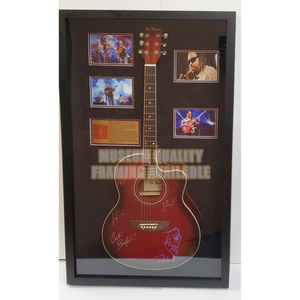 Dave Matthews, LeRoi Moore , Boyd Tinsley, Stephan Lessard, Carter Buford 39-in Huntington acoustic guitar signed with proof