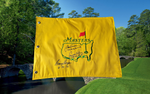 Load image into Gallery viewer, Jack Nicklaus, Arnold Palmer, Gary Player Masters Golf pin flag signed with proof
