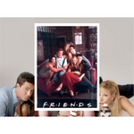 Load image into Gallery viewer, Friends canvas poster 36x24 Jennifer Aniston, Lisa Kudrow, David Schwimmer, Courtney Cox signed with proof
