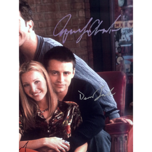 Friends canvas poster 36x24 Jennifer Aniston, Lisa Kudrow, David Schwimmer, Courtney Cox signed with proof