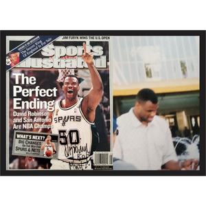 David Robinson San Antonio Spurs Sports Illustrated signed with proof